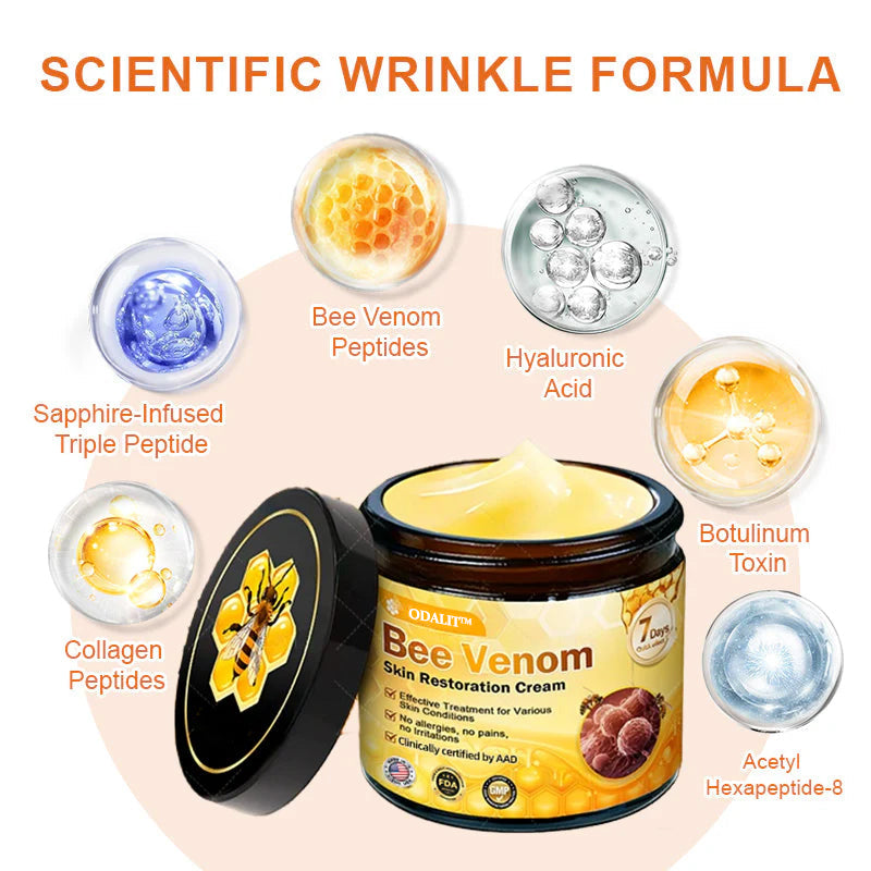 Made and Shipped from USA ✨ ODALIT® Bee Venom Skin Restoration Cream ⏰ LAST DAY 80% OFF💌