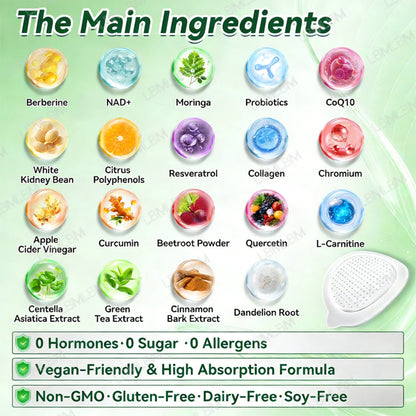 𝐎𝐟𝐟𝐢𝐜𝐢𝐚𝐥 𝐒𝐭𝐨𝐫𝐞 🇺🇸 |NEGUSY™ Moringa .Berberine x NAD+ 10-in-1 Advanced Nano Microneedle Patch - Once Daily, Visible Results in 7Days