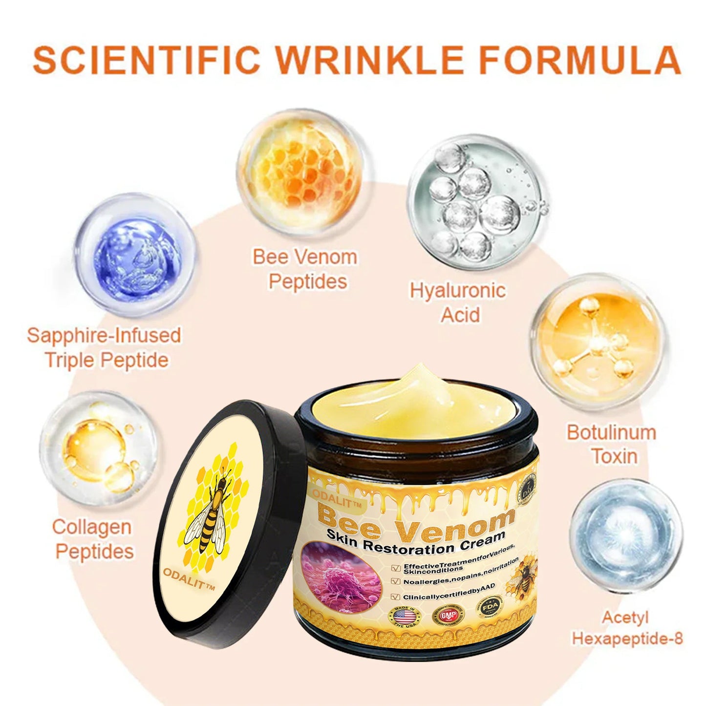 ✨FDA Approved: ODALIT® Bee Venom Skin Restoration Cream