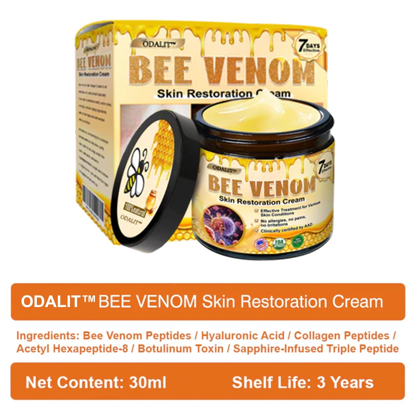 ✨FDA Approved: ODALIT® Bee Venom Skin Restoration Cream — 🔥Limited Time 50% OFF🔥