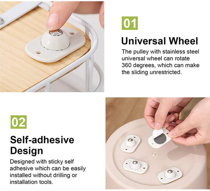 Buy 2 Get 1 Free l Boreless universal wheels🛼✨ Maximum load capacity: 20 pounds "360° Rotation"