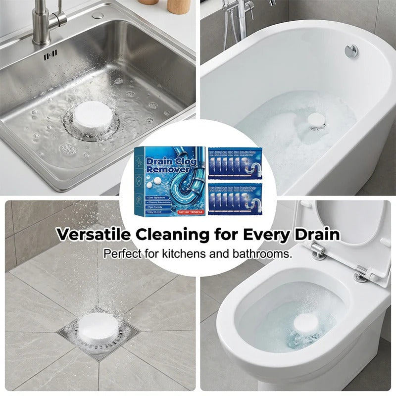 📢📢 BUY 2 GET 1 FREE （36 pcs）⏰ Effervescent Drain Clog Remover Tablets 🫧🧼