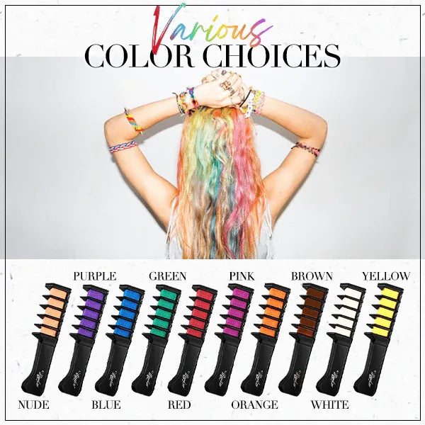🎅Christmas Pre-sale-50% OFF✨Temporary Hair Dye Chalk Comb- Cruelty Free