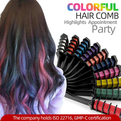 🎅Christmas Pre-sale-50% OFF✨Temporary Hair Dye Chalk Comb- Cruelty Free